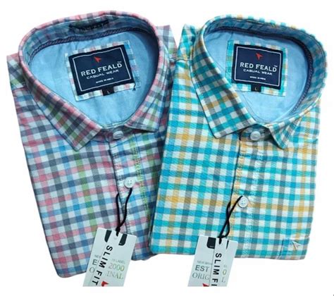 Men Cotton Formal Check Shirts Full Sleeves At Rs 419 Piece In