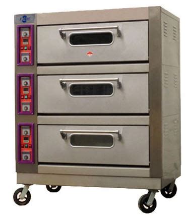 FRESH FOOD OVEN WITH PID CONTROL PANEL ELECTRIC THREE LAYERS NINE