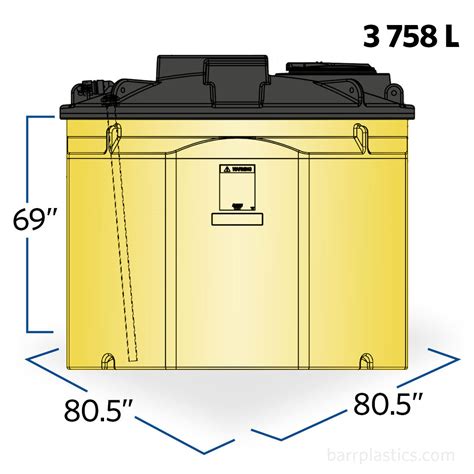 1000 Gallon Used Oil Containment Tank | 5990102N95703 | BARR Plastics