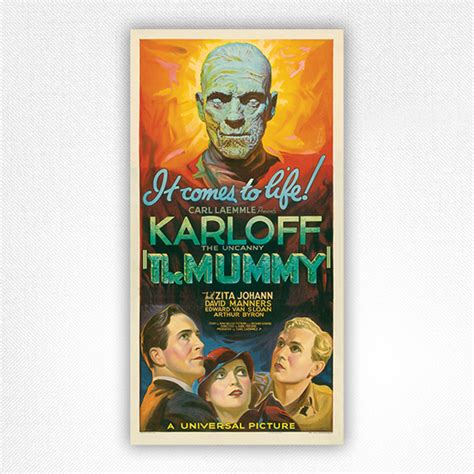 The Mummy film poster 1932 - Boris Karloff - three-sheet - Károly Grósz