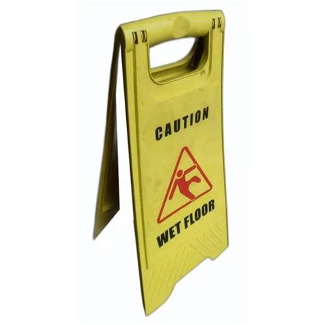 Pp Yellow Wet Floor Caution Board At Rs 200piece In Bhopal Id