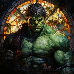 Stained Glass Hulk PNG, Hulk Tumbler Design PNG, Hulk Phone Case, Hulk ...