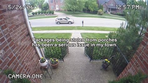 Package Thief Steals From Front Porch In Broad Daylight Unaware Theres