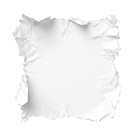 Elemento Aislado De Papel Rasgado Blanco Png Dibujos Abstracto Vacío