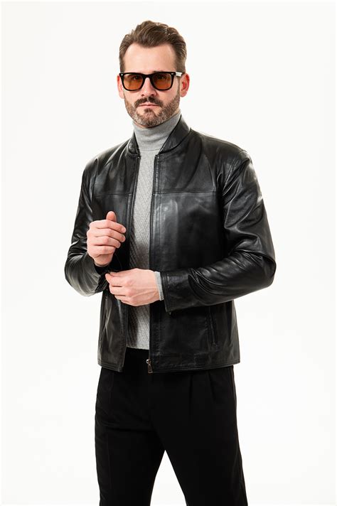Кожаная куртка. Арт.:7701 – купить в магазине мужской одежды Smartcasuals