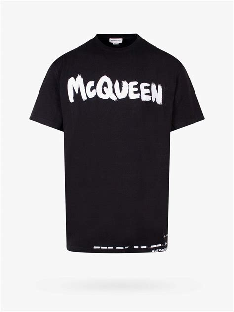 Alexander Mcqueen T Shirt Black Mens Alexander McQueen