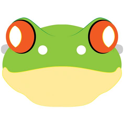 Tree Frog Mask Template Free Printable Papercraft Templates