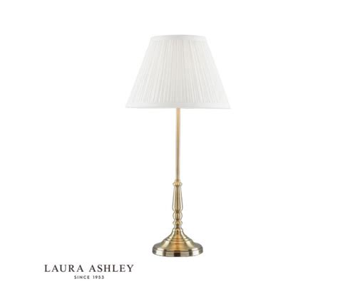 Elliot Bordlampe I Antikk Messing Med Skjerm Laura Ashley