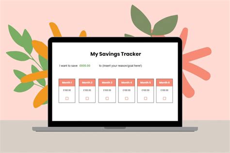 track  progress    savings tracker  savings journal
