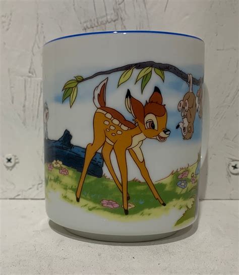 Vintage Disney Bambi Tasse Caf Mug Disneyland Walt Disney World