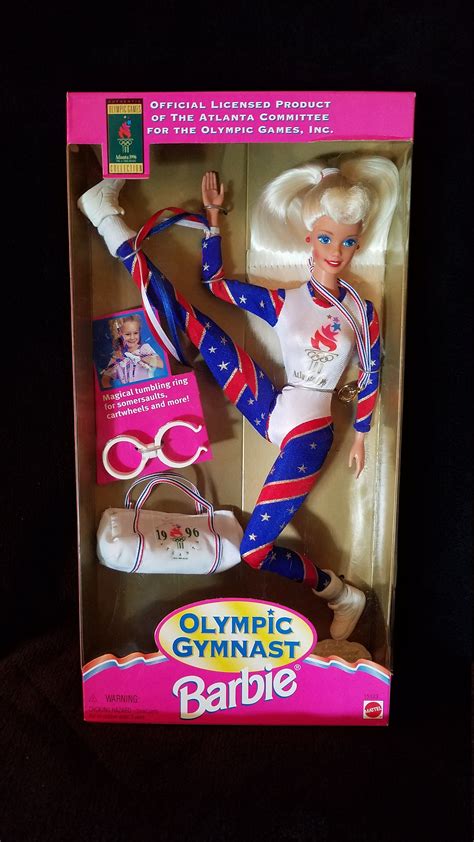 Toys Vintage Olympic Gymnast Barbie New In Box Mattel Dolls