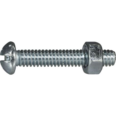 Midwest Fastener 1 4 20 X 1 1 2 Combo Round Head Machine Screws W Nuts 24001 Rural King