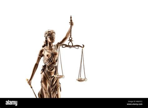 Justitia blind statue Cut Out Stock Images & Pictures - Alamy