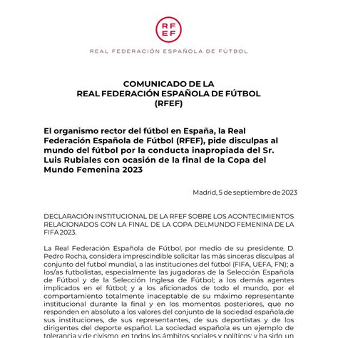 Carta De La Federaci N Espa Ola Pdf Docdroid