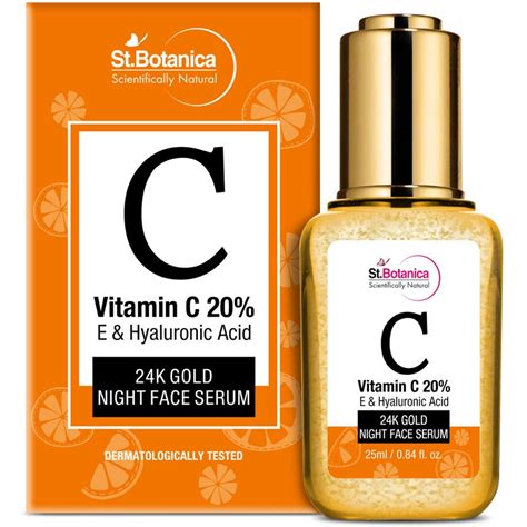 Buy St Botanica Vitamin C 20 E And Hyaluronic Acid 24k Gold Night Face