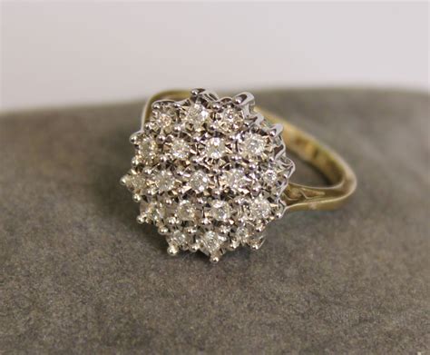 Antiques Atlas - Vintage Diamond Cluster Ring