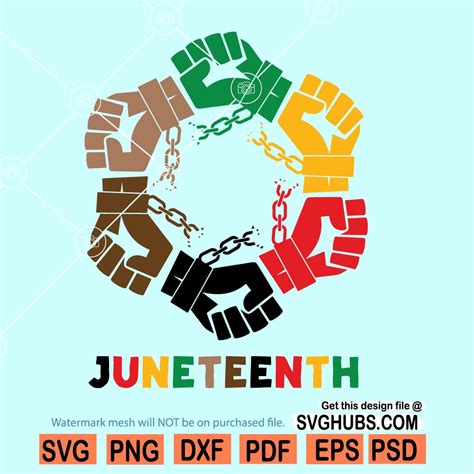 Juneteenth Clip Art Svg