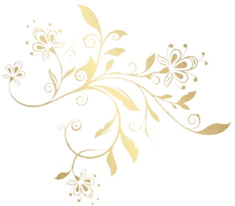 100 Gold Flower Png Images