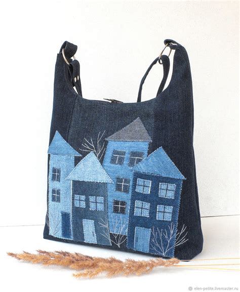 Джинсовая сумка с аппликацией в интернет-магазине на Ярмарке Мастеров ...