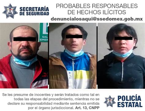 Detienen A Tres Personas Posibles Responsables Del Delito De Robo De