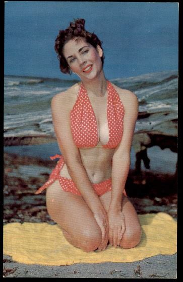 Vintage 1950s Postcard Lusterchrome Bikini By CemetarianHardCopy 5 00