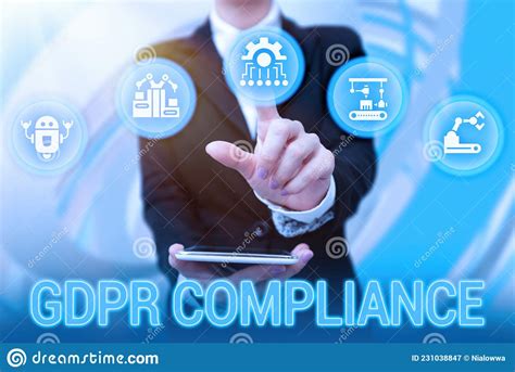 Text Showing Inspiration Gdpr Compliance Business Concept Protection