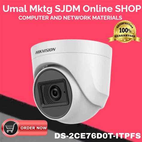 Hikvision Ds Ce D T Itpfs Mp Audio Indoor Fixed Turret Camera