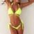 2021 Sexy Crystal Diamond Bikini Swimwear Women Swimsuit Chain Bandage Bikini Set Female Push Up