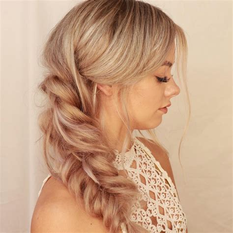 Side Fishtail Braid Prom