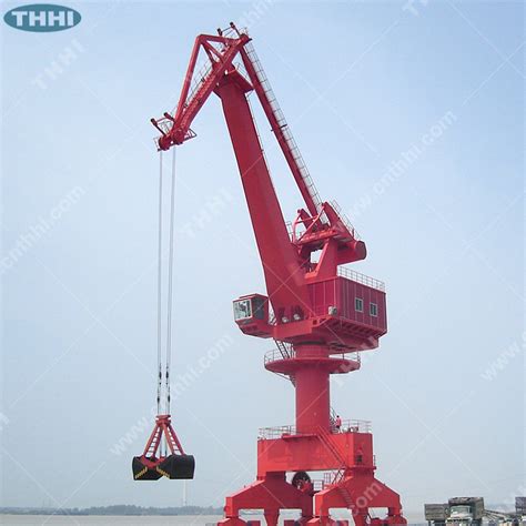 Pedestal Crane Single Boom Railway Moving Portal Crane Port