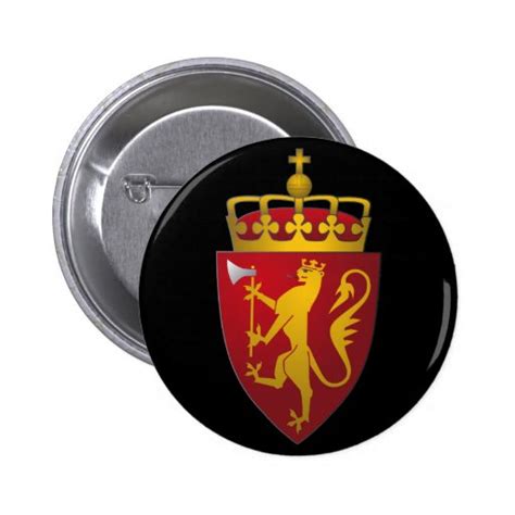 Norwegian Coat of Arms Button | Zazzle