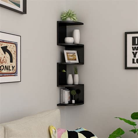 Kruzo Tier Minimalist Floating Wall Mount Corner Shelf Shopee