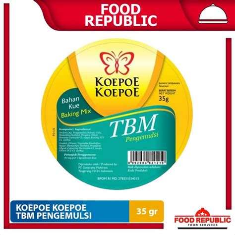 Jual Koepoe Koepoe Sp B Gr Tbm B Gr Pengemulsi Baking Pengembang