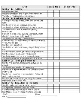 Pairing With Reinforcement Staff Training ABA EDITABLE By VIVE ABA