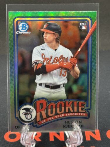 2024 Bowman Chrome Heston Kjerstad Rookie Of The Year Favorites RC ROY