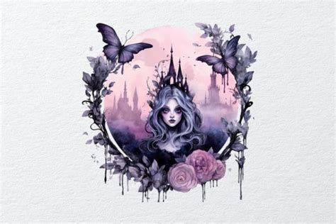 Watercolor Dark Fairies Graphic By Cvanscussell Creative Fabrica