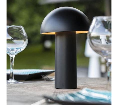 Lampe De Table Sans Fil T Te Orientable Tod Black Noir Acier H Cm