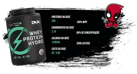 WHEY PROTEIN HYDRO DUX 900G Ninja Suplementos Curitiba 41 3045