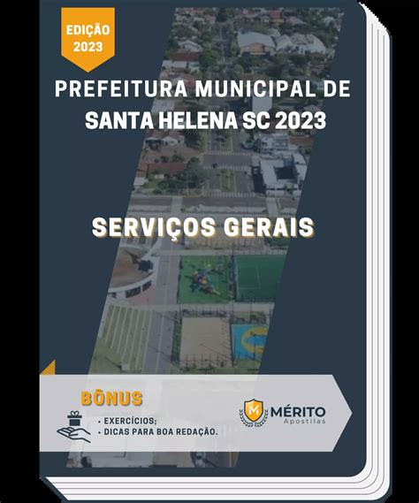 Apostila Servi Os Gerais Prefeitura De Santa Helena Sc M Rito