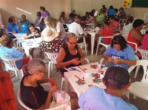Cras São José Operário - Idosos do Cras São Jose Operário participam de oficina de artesanato ...