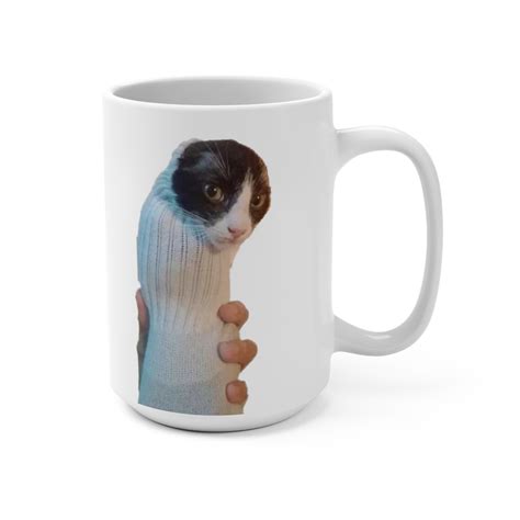 Kitty Burrito Meme Mug 15oz Etsy