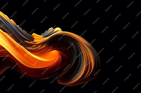 Premium AI Image | Orange and black abstract wallpaper