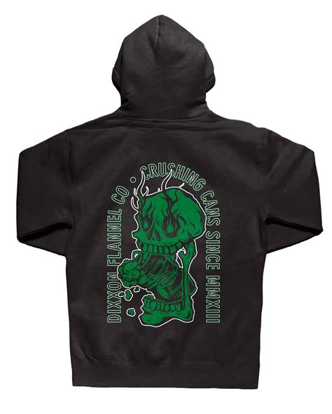 Crushing Cans Zip Hoodie Black Mens Dixxon Canada