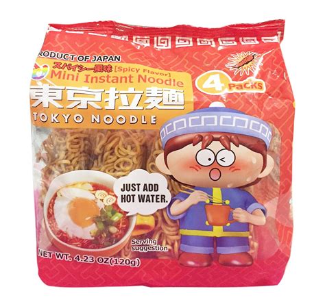 Amazon.com: Mini Instant Tokyo Noodles Spicy Flavor 120g (Pack of 2) : Grocery & Gourmet Food