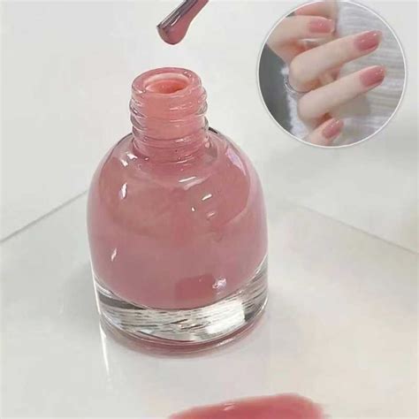 esmalte de cor Nude clareamento de secagem rápida outono inverno ins cor gelatinosa