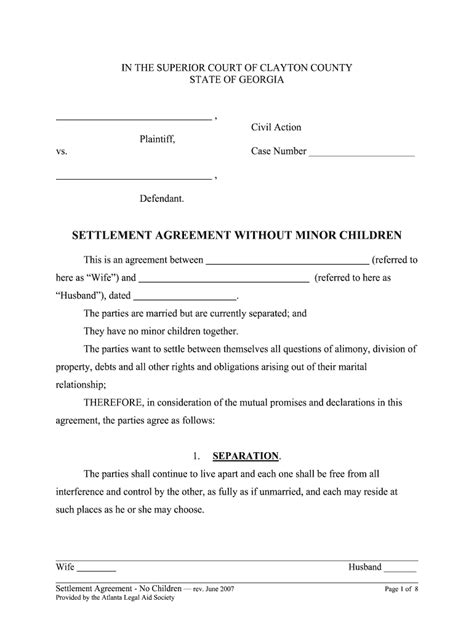 Divorce Paper Template Fill Out Sign Online DocHub Worksheets