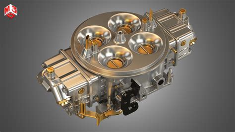 Holley Dominator Carburetor 3D model | CGTrader