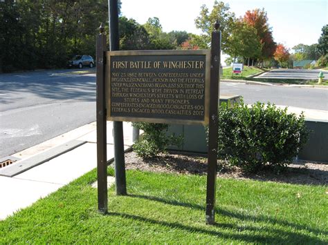 First Battle of Winchester historical marker