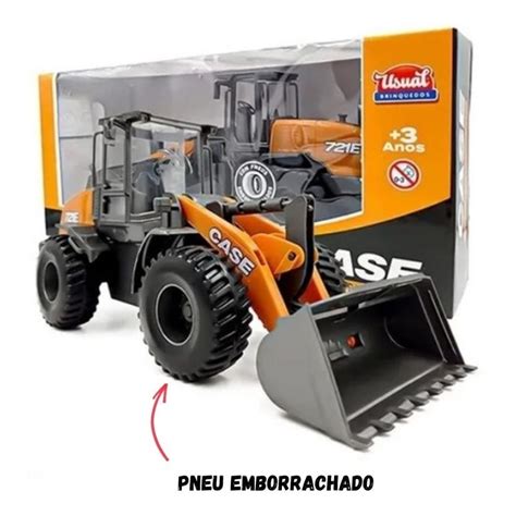 Brinquedo Trator Pa Carregadeira Case Miniatura Original Shopee Brasil