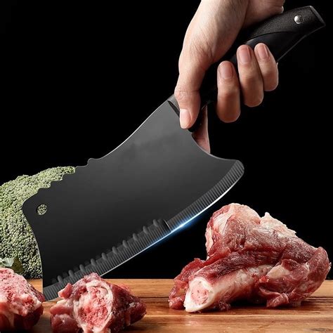 Stainless Steel Butcher Knife High Hardness Kitchen Chef Bone Chopping